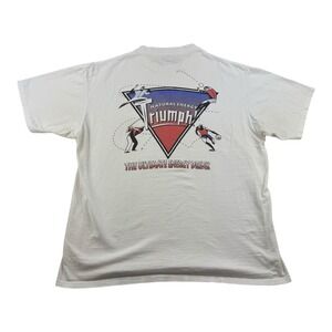 Vintage Triumph Energy Drink T Shirt Sz XL White Red Bull Monster Single Stitch